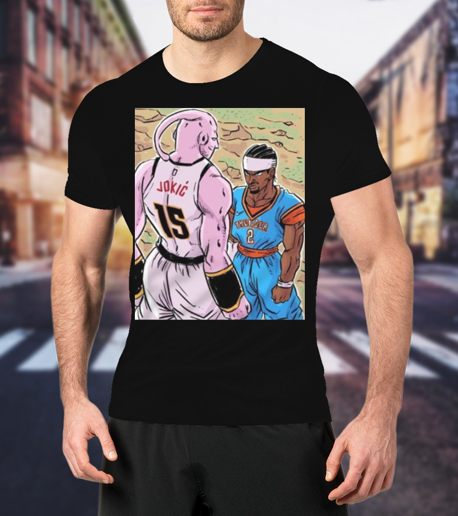 Nikola Jokic 15 Vs Shai Thunder 2 Epic Showdown 2025 T-Shirt