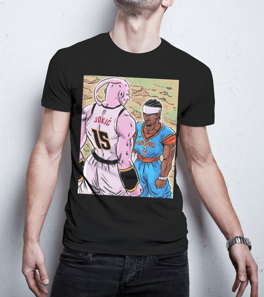 Nikola Jokic 15 Vs Shai Thunder 2 Epic Showdown 2025 T-Shirt