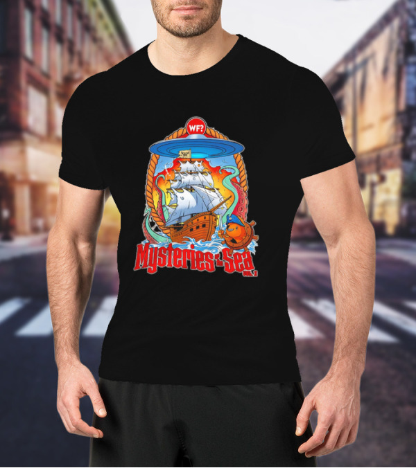 Mysteries Of The Sea Vol. 2 UFO Pirate Ship Cartoon WF? T-Shirt