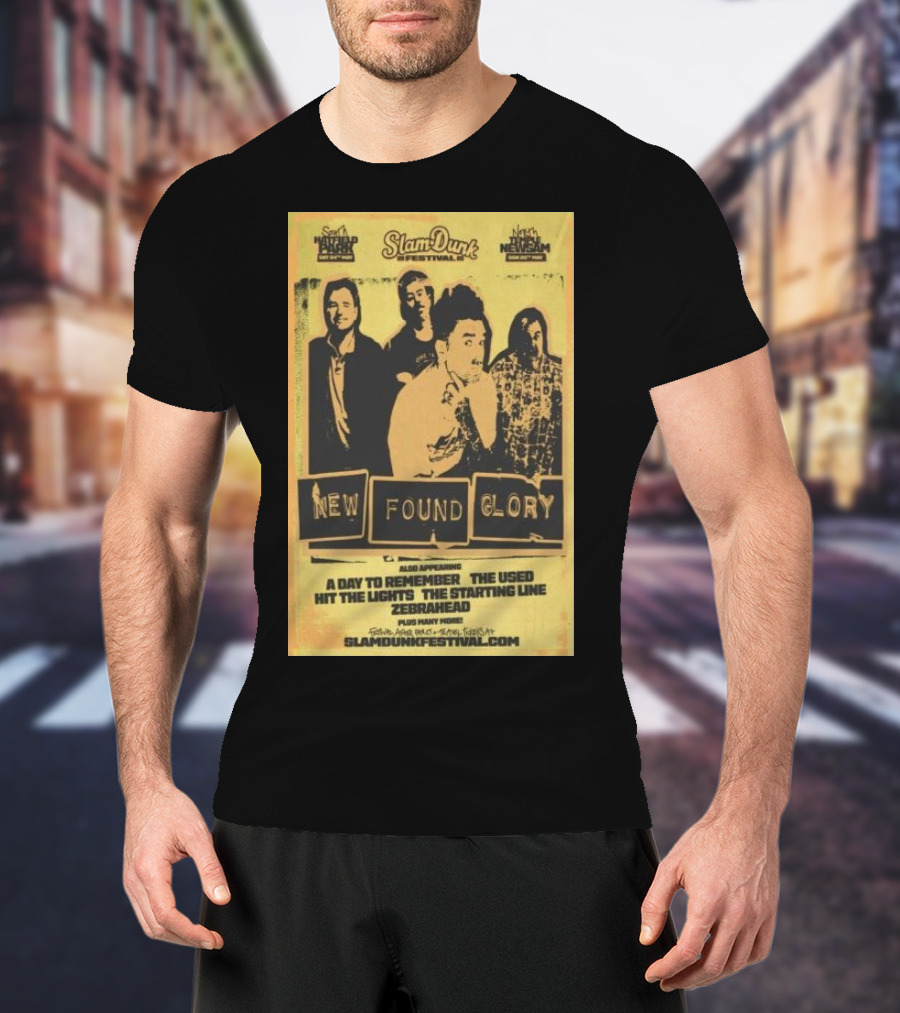 Slam Dunk Festival 2025 New Found Glory A Day To Remember The Used Hatfield Park Herts May 24 T-Shirt