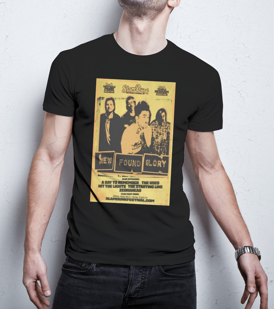 Slam Dunk Festival 2025 New Found Glory A Day To Remember The Used Hatfield Park Herts May 24 T-Shirt