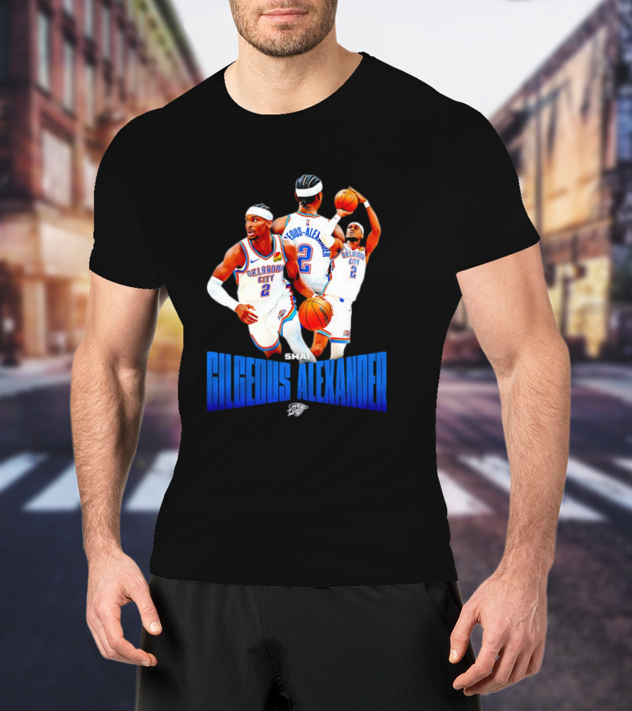 Oklahoma City Thunder Shai Gilgeous-Alexander 2 Basketball Jersey T-Shirt