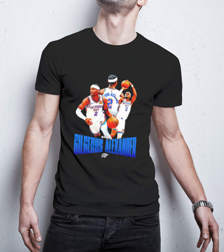 Oklahoma City Thunder Shai Gilgeous-Alexander 2 Basketball Jersey T-Shirt