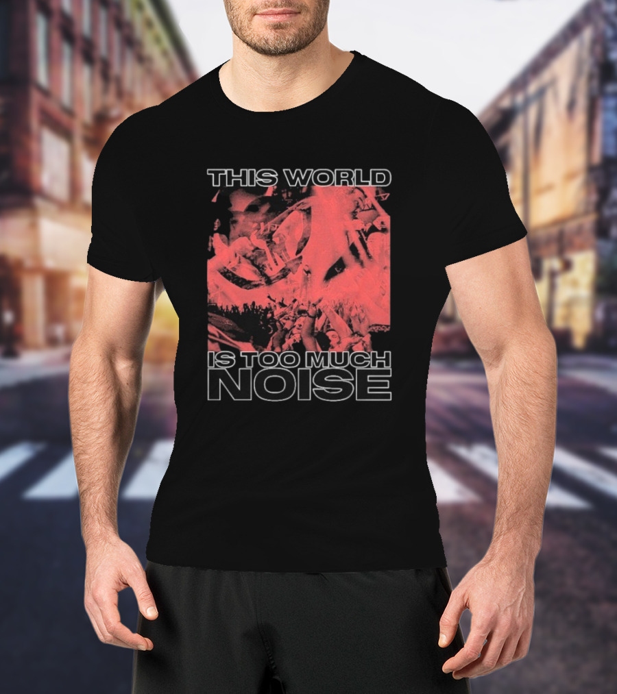 This World Is Too Much Noise Rise Against Concert Imagery T-Shirt