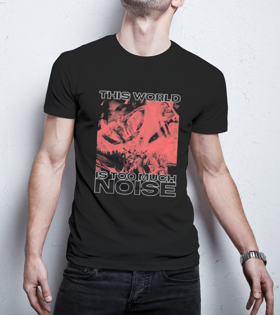 This World Is Too Much Noise Rise Against Concert Imagery T-Shirt