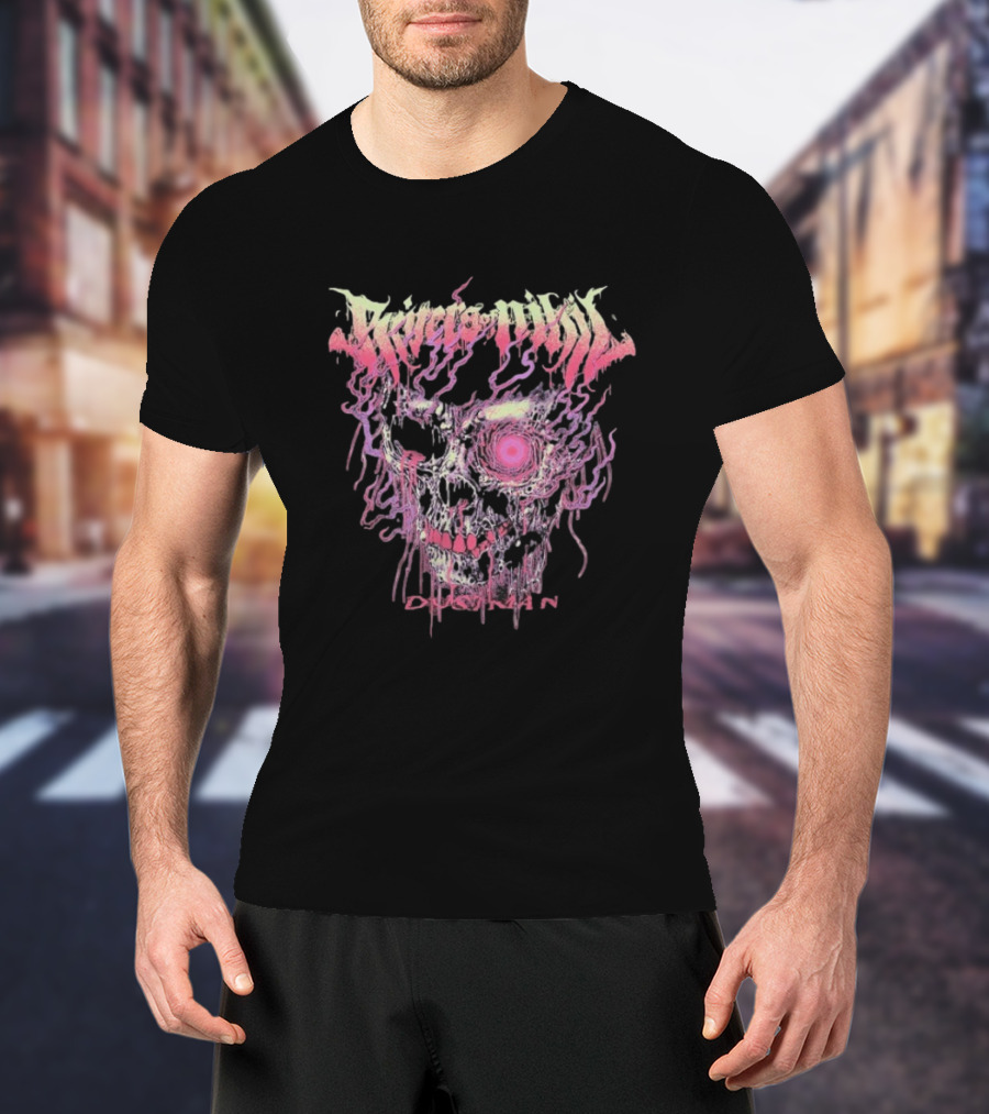 Rivers Of Nihil Dustman Psychedelic Skull Artwork T-Shirt