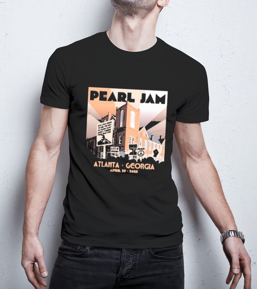 Pearl Jam Atlanta Georgia April 29 2025 Event Dark Matter US Tour T-Shirt