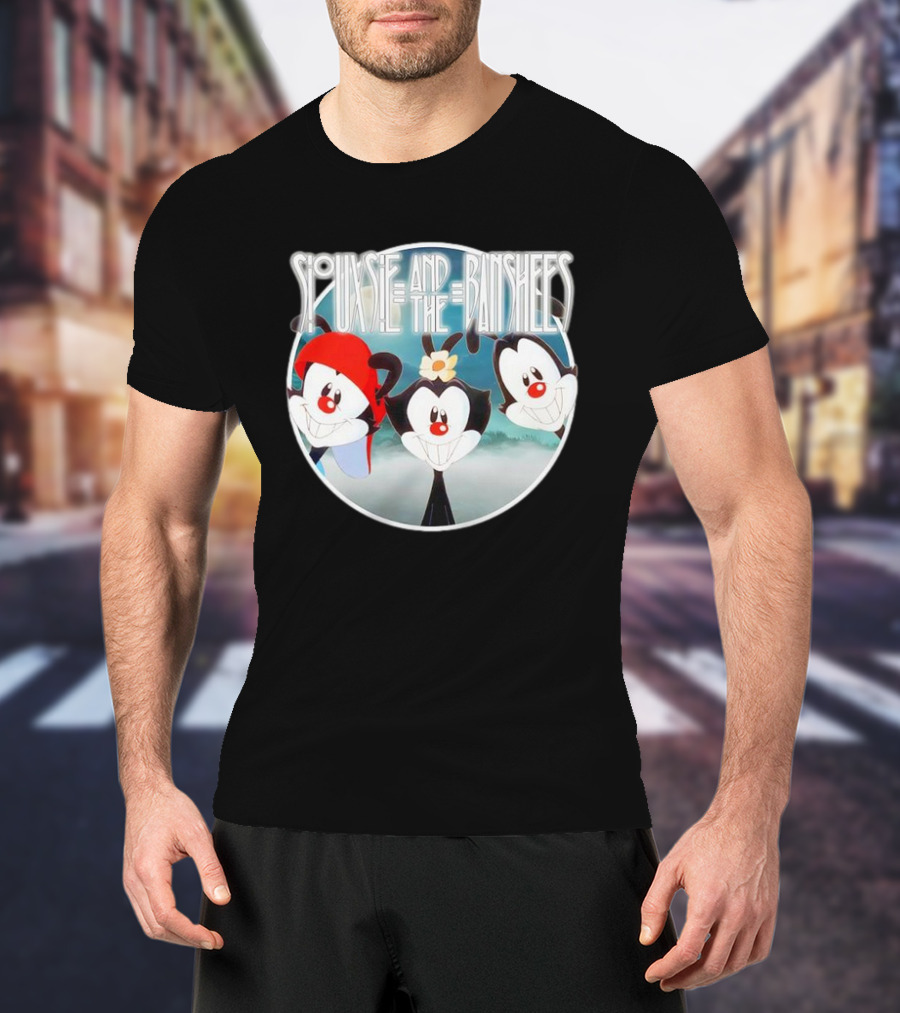 Siouxsie And The Banshees Animaniacs Mashup Design T-Shirt