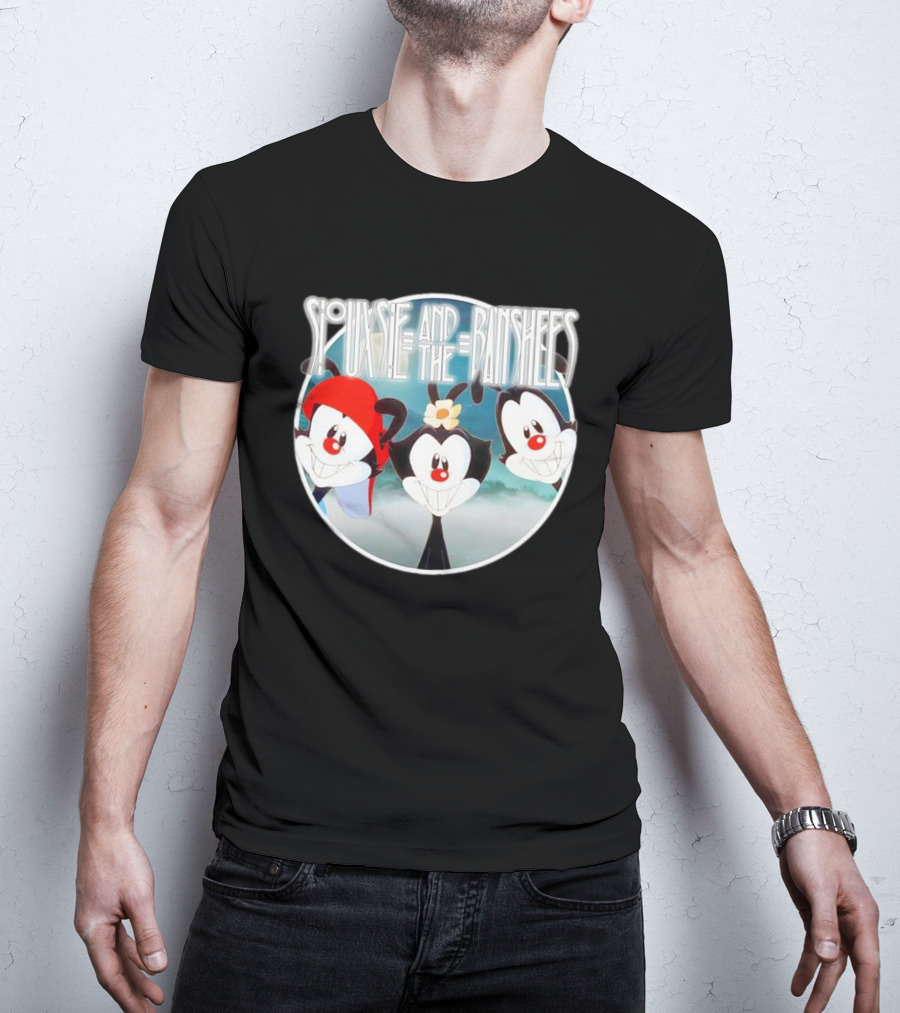 Siouxsie And The Banshees Animaniacs Mashup Design T-Shirt