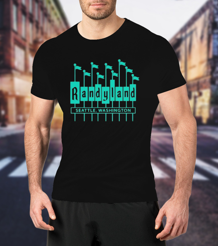 Randyland Seattle Washington Flags T-Shirt