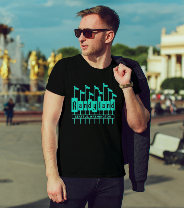 Randyland Seattle Washington Flags T-Shirt