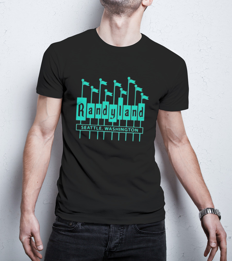 Randyland Seattle Washington Flags T-Shirt