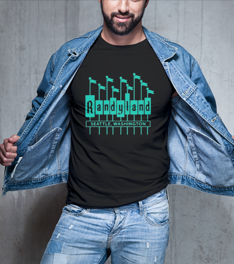 Randyland Seattle Washington Flags T-Shirt