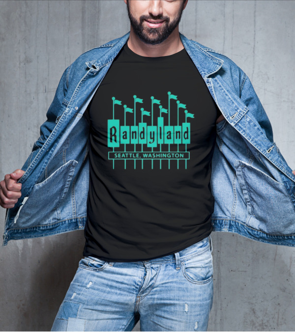 Randyland Seattle Washington Flags T-Shirt