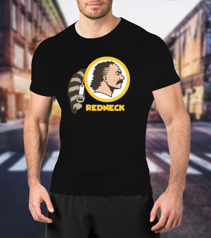 Redneck Team Washington Redskins Raccoon Tail Logo T-Shirt