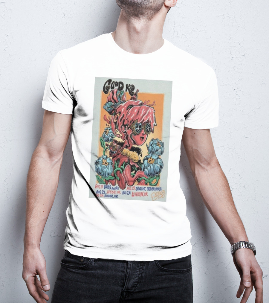 Good Kid Paris Utrecht Leeds London Reading August 2023 Tour T-Shirt
