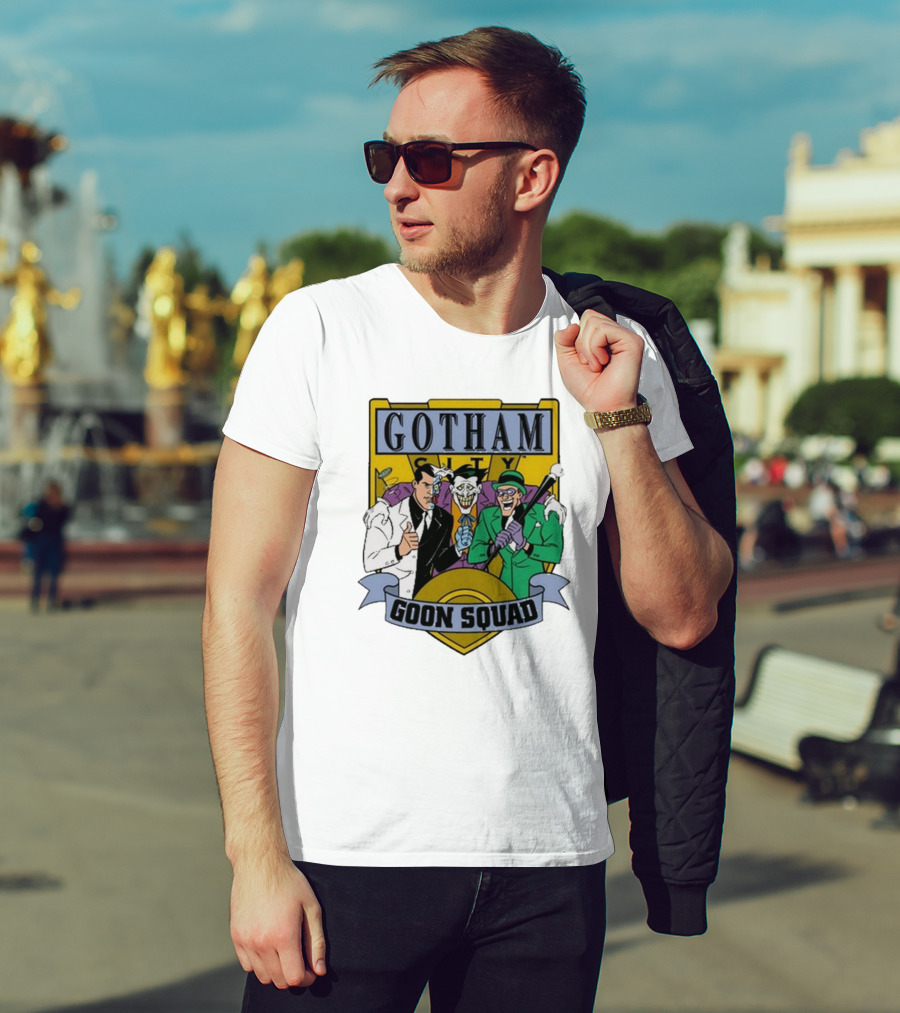 Gotham City Goon Squad Joker Riddler Trios T-Shirt