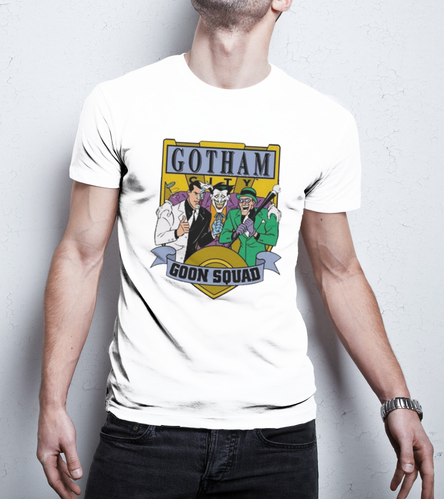 Gotham City Goon Squad Joker Riddler Trios T-Shirt