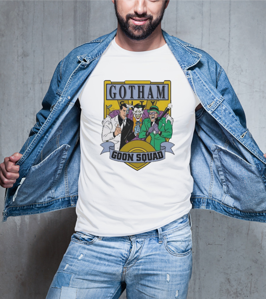 Gotham City Goon Squad Joker Riddler Trios T-Shirt