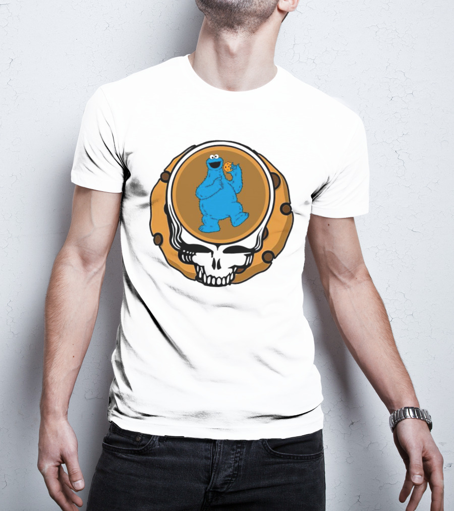 Grateful Dead Cookie Monster Steal Your Face Parody T-Shirt