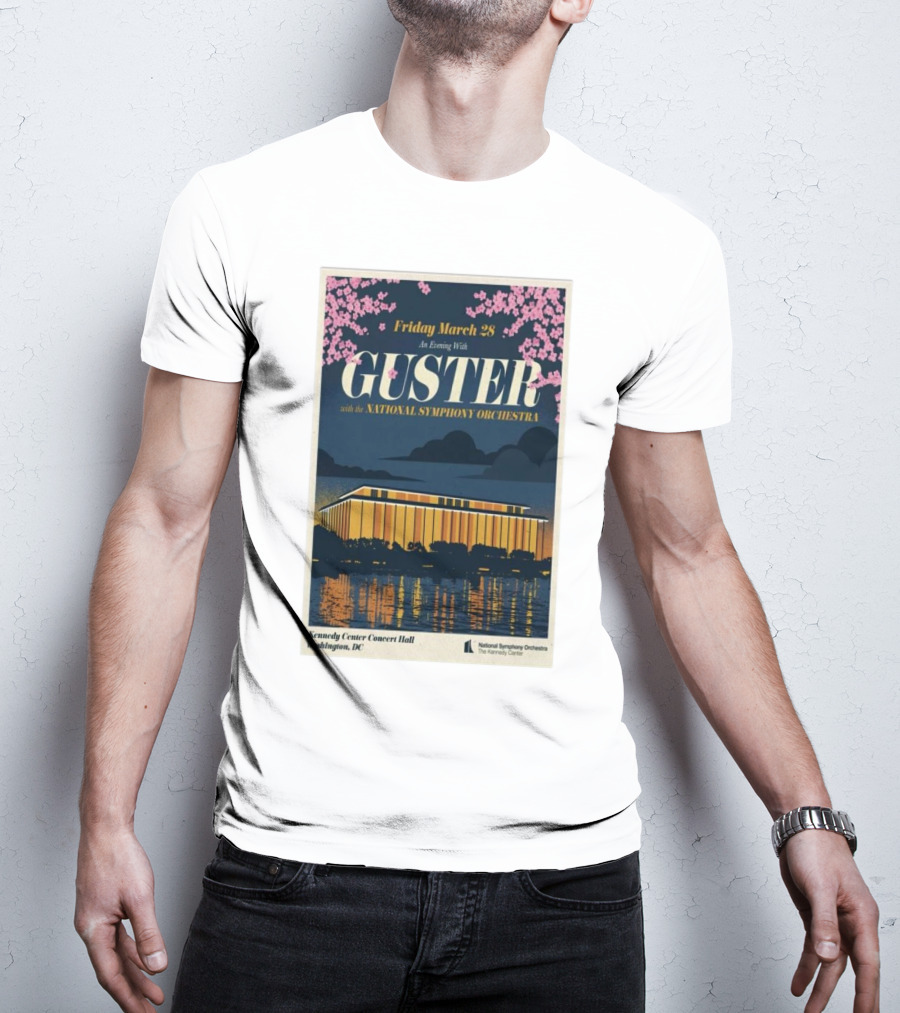 Friday March 28 An Evening With Guster National Symphony Orchestra Kennedy Center Washington DC T-Shirt