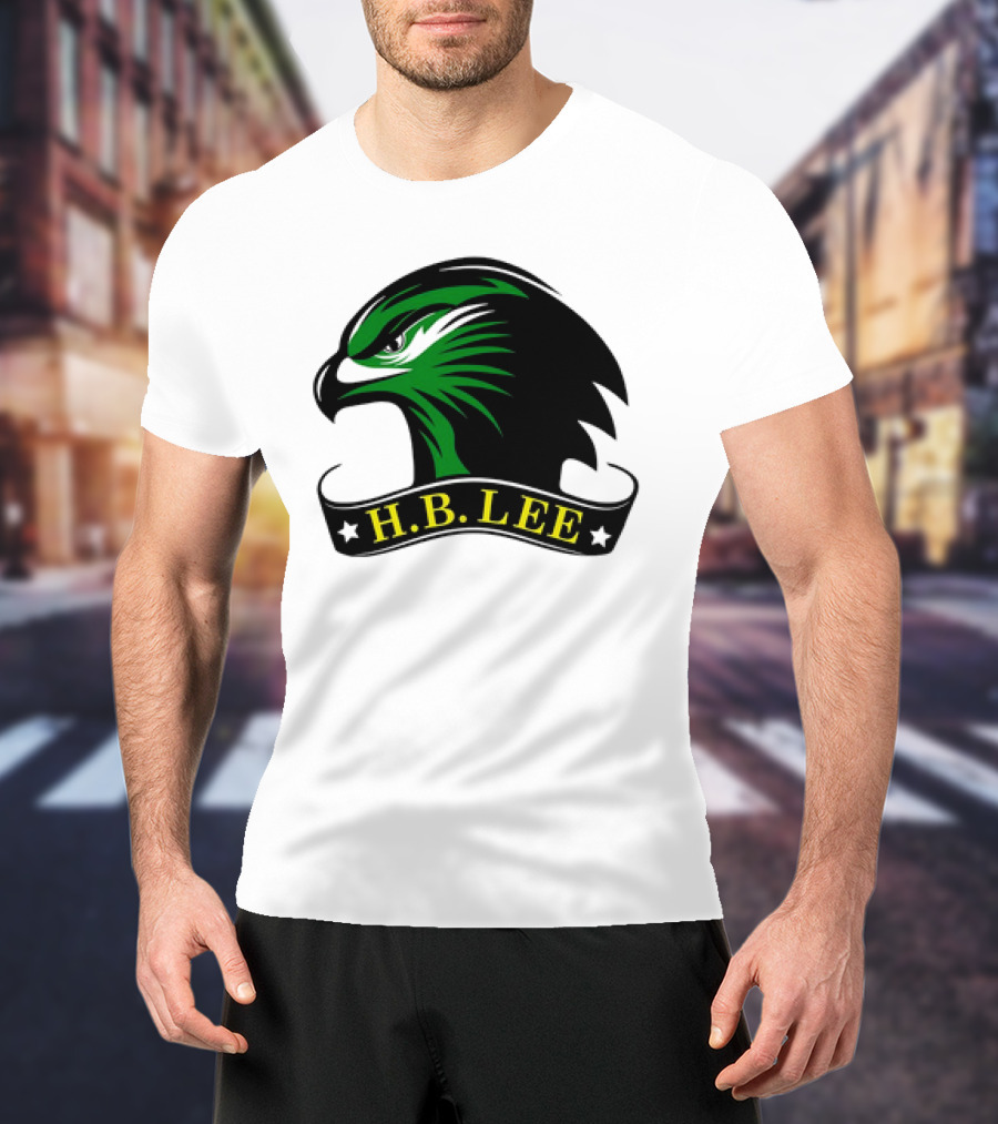 H.B. Lee Green Eagle Emblem T-Shirt