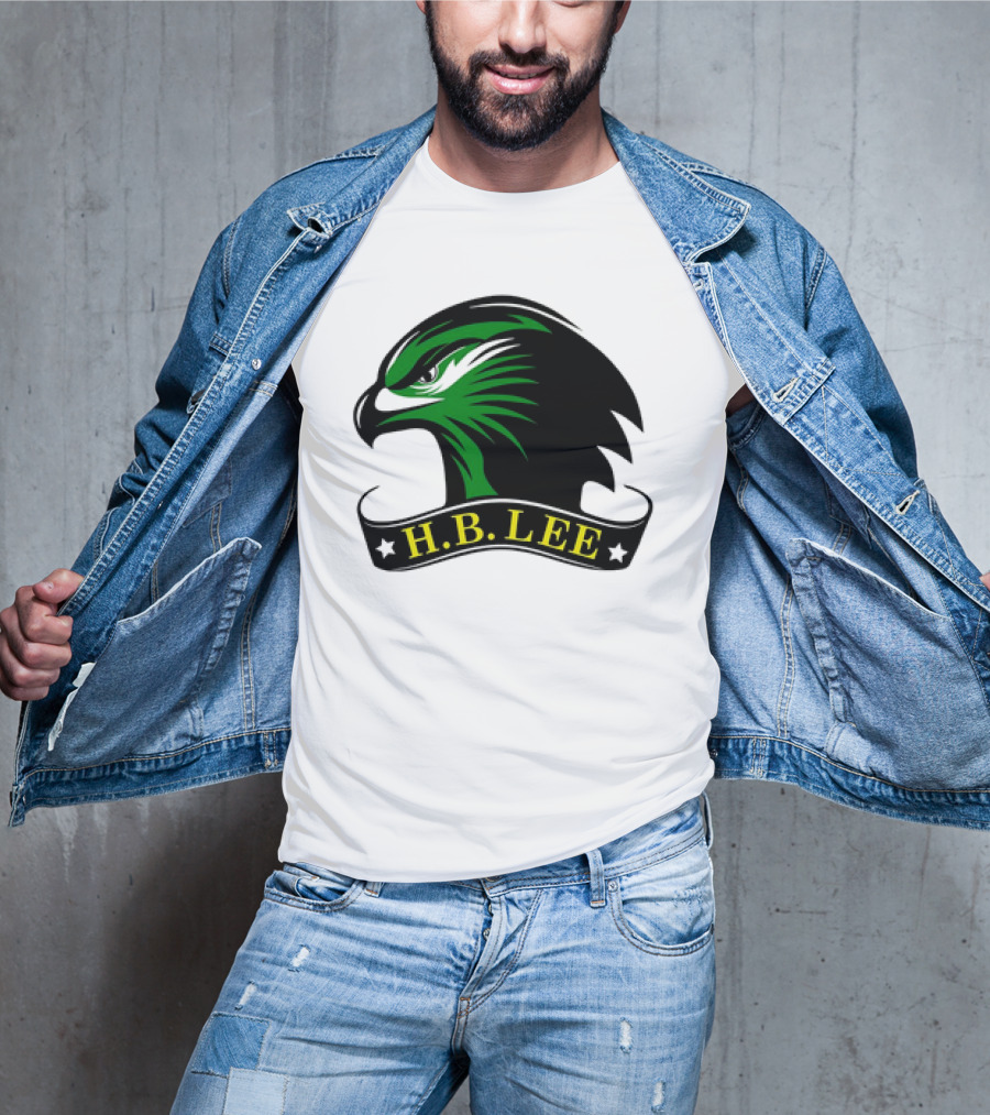 H.B. Lee Green Eagle Emblem T-Shirt
