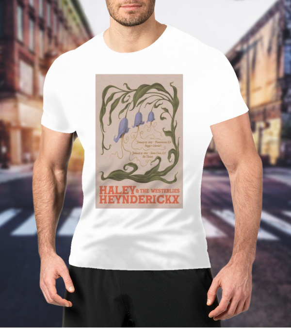 Haley Heynderickx & The Westerlies January 25 2025 Pioneertown CA Pappy + Harriet's January 31 2025 Santa Cruz CA Rio Theatre Tour T-Shirt