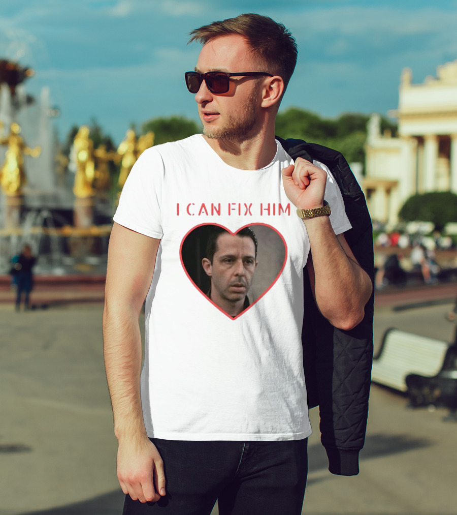 I Can Fix Him Kendall Roy Heart Outline Fan Merch T-Shirt
