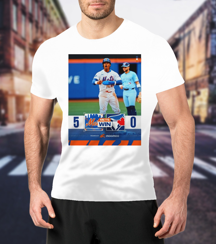 New York Mets Win 5-0 Toronto Blue Jays April 4 2025 T-Shirt