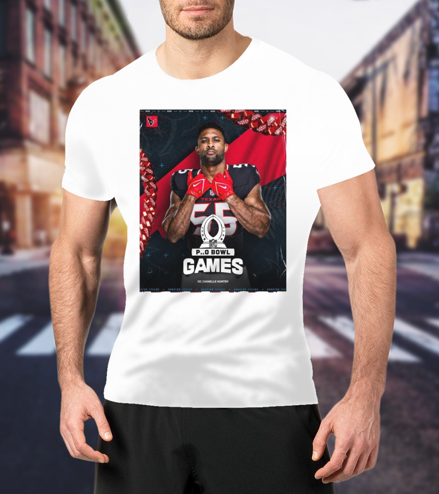 Houston Texans Pro Bowl Games DE Danielle Hunter 55 NFL T-Shirt