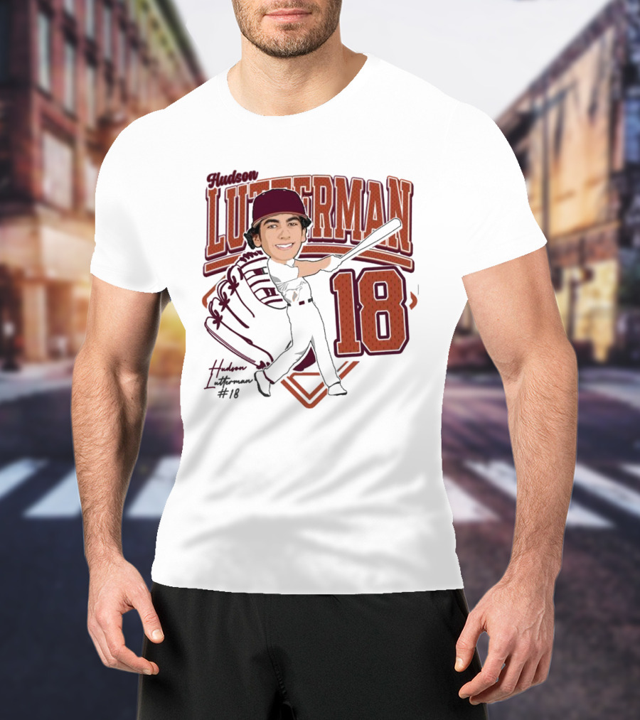 Hudson Lutterman 18 Baseball Player 2025 T-Shirt