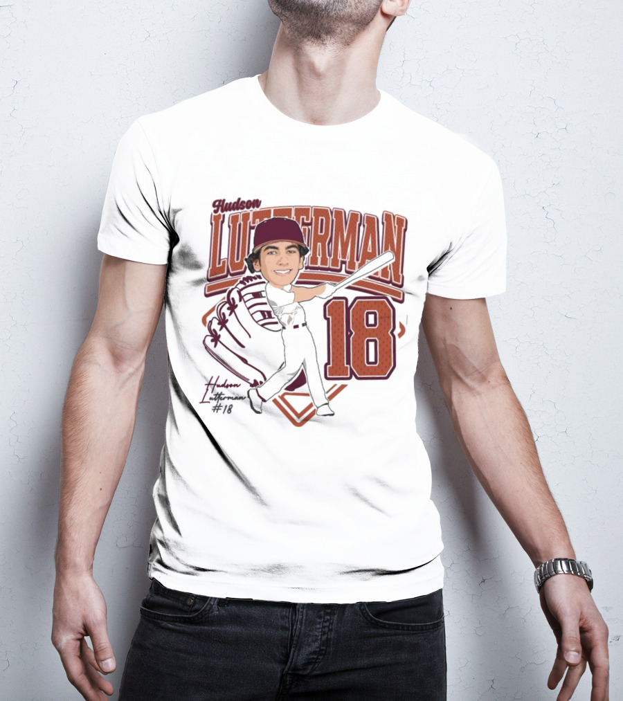 Hudson Lutterman 18 Baseball Player 2025 T-Shirt