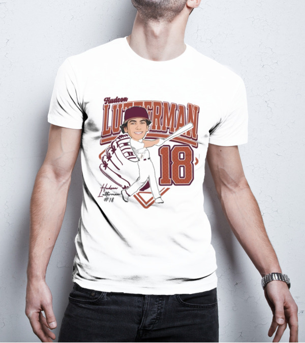 Hudson Lutterman 18 Baseball Player 2025 T-Shirt