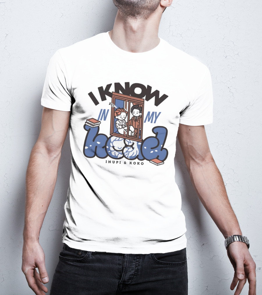 I Know In My Head Inupi And Koko Retro Comic Style T-Shirt