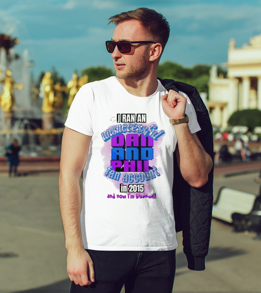 Dan And Phil Unsuccessful Fan Account 2023 Bisexual Highlight T-Shirt