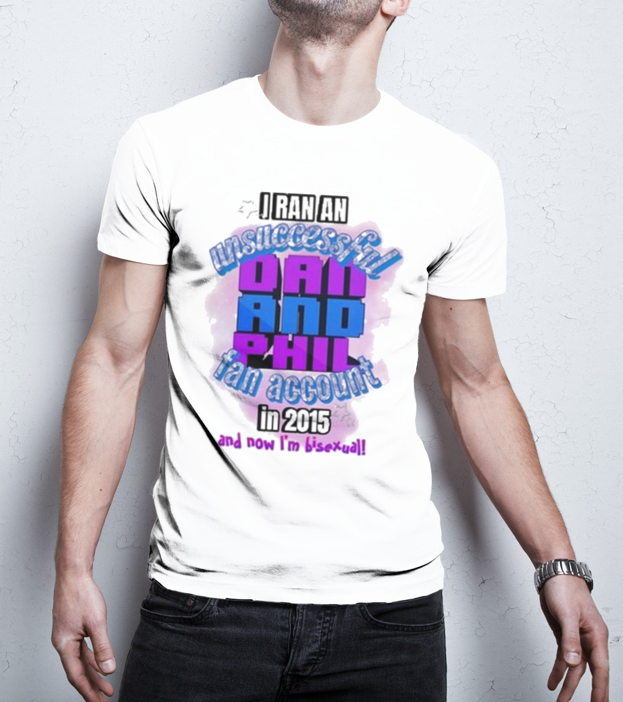 Dan And Phil Unsuccessful Fan Account 2023 Bisexual Highlight T-Shirt
