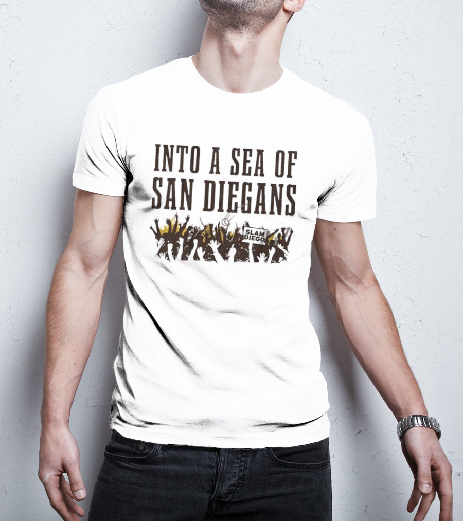 San Diegans Into A Sea Of Fans With Sign Cheers T-Shirt