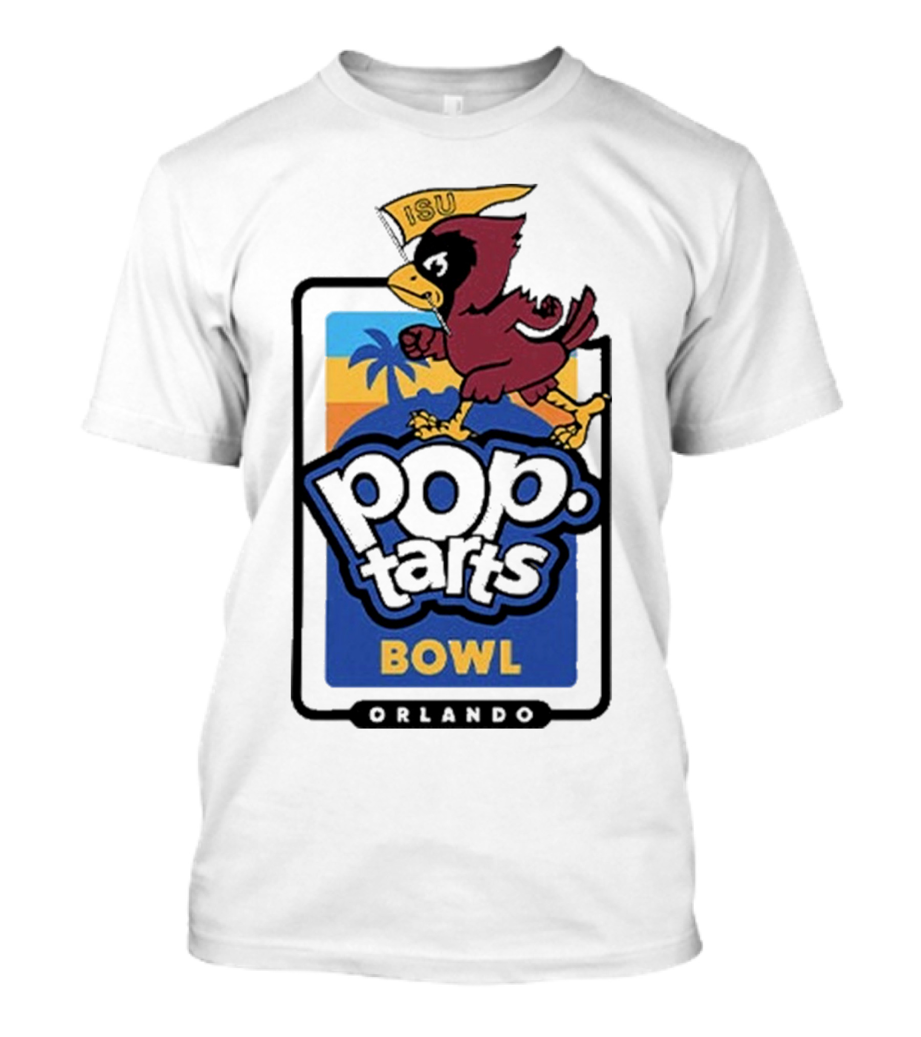 Iowa State Cyclones ISU Pop Tarts Bowl Orlando 2024 Vintage Palm Tree Sunset T-Shirt