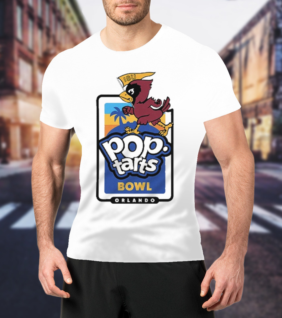 Iowa State Cyclones ISU Pop Tarts Bowl Orlando 2024 Vintage Palm Tree Sunset T-Shirt