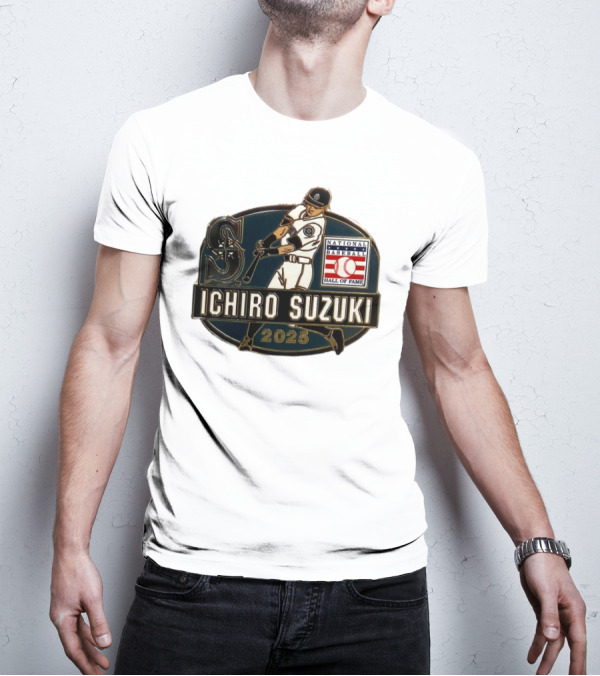 Ichiro Suzuki Seattle Mariners National Baseball Hall Of Fame 2025 T-Shirt