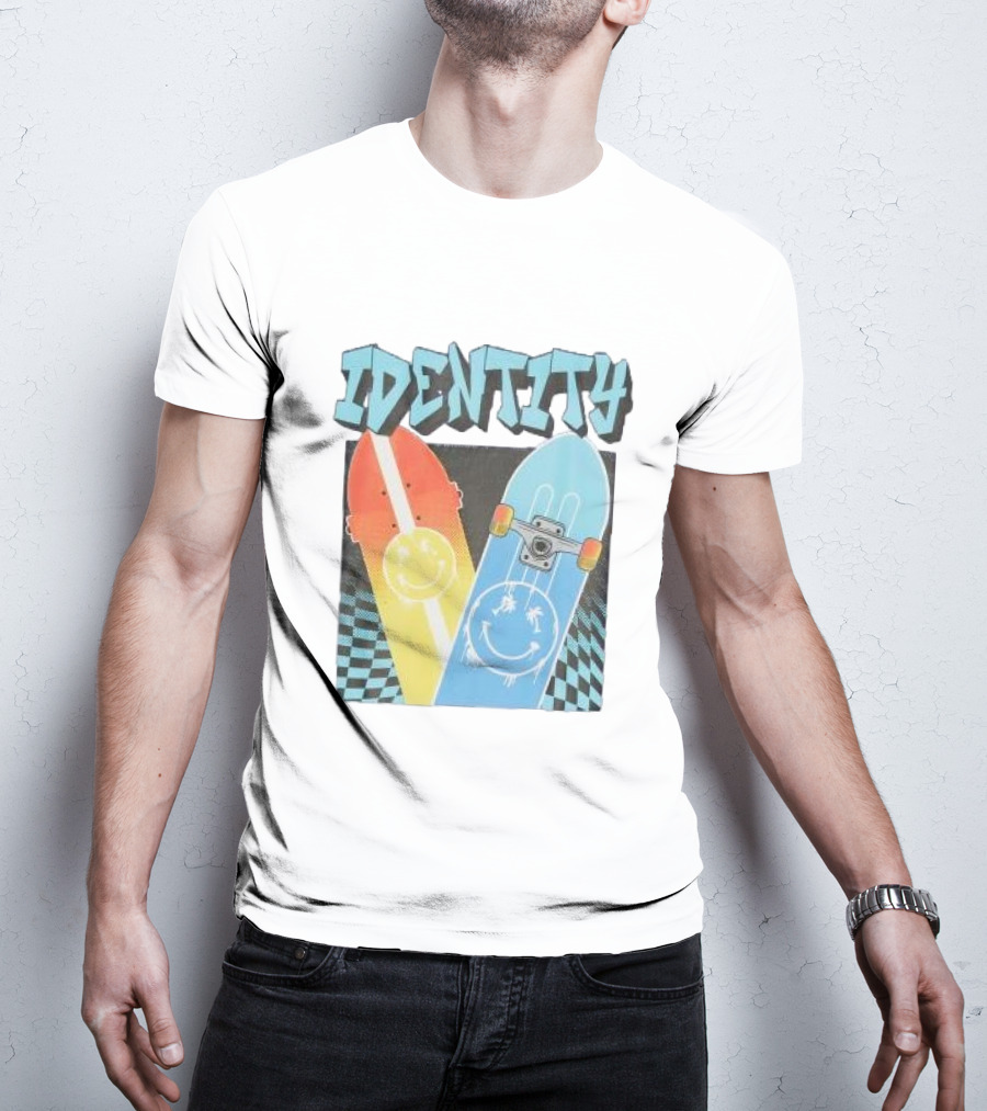 Identity Boys Purple Relaxed Skateboard Smiley T-Shirt