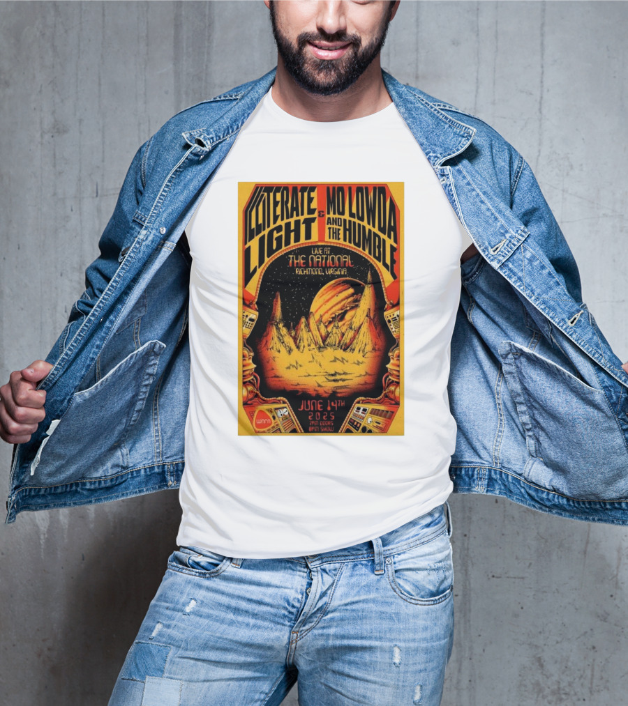 Illiterate Light Mo Lowda The Humble Live At The National Richmond Virginia June 14 2025 T-Shirt