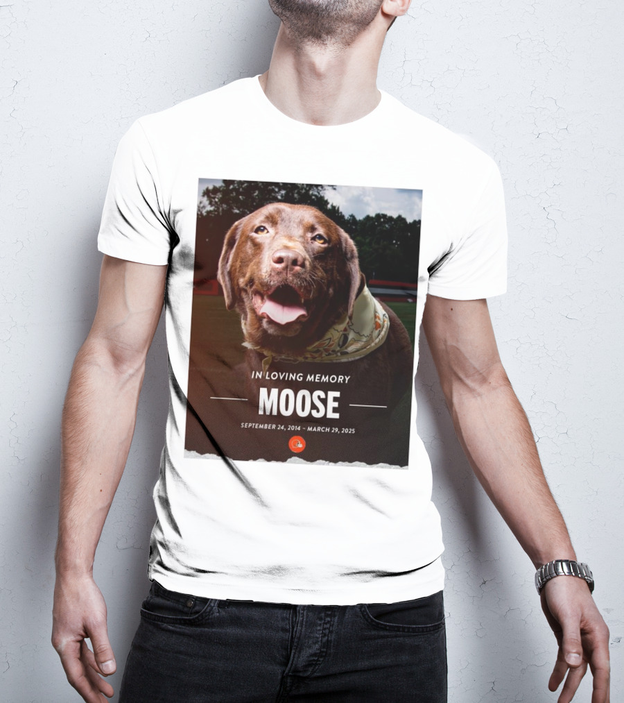 Cleveland Browns NFL In Loving Memory Moose September 24 2014 March 29 2025 Hard Knocks Star T-Shirt