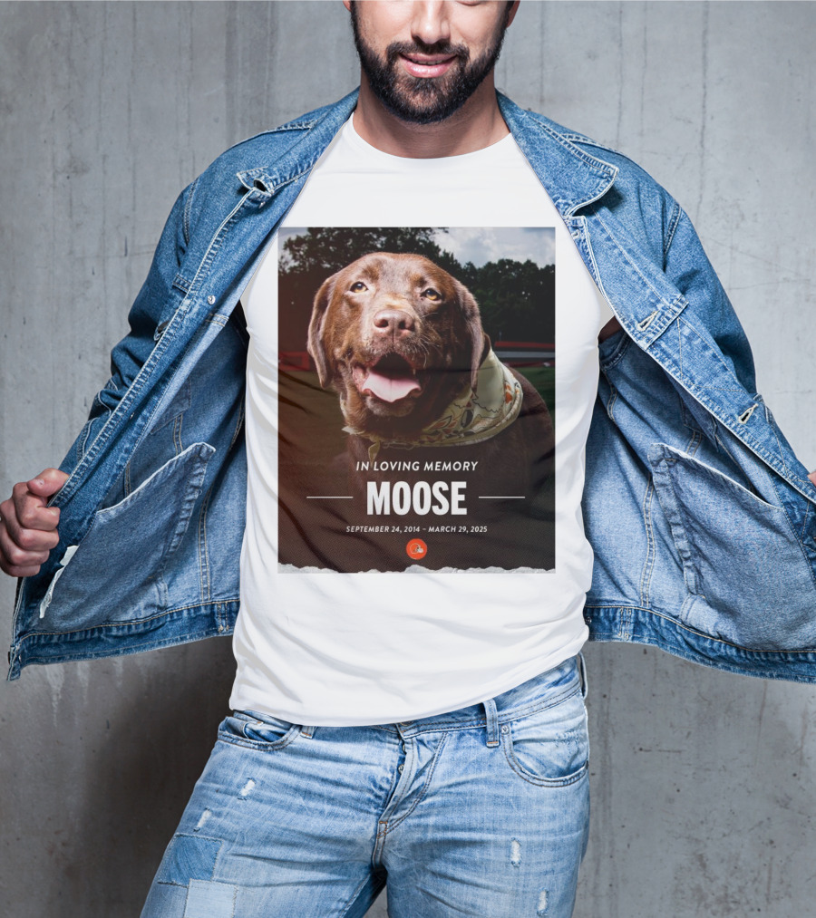 Cleveland Browns NFL In Loving Memory Moose September 24 2014 March 29 2025 Hard Knocks Star T-Shirt
