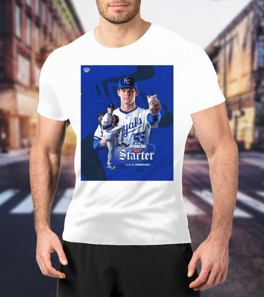 Kansas City Royals Baseball Cole Ragans MLB 2025 Opening Day Starter T-Shirt