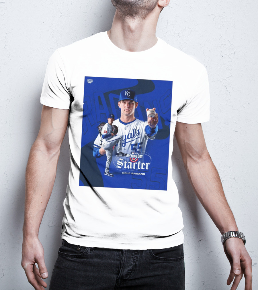 Kansas City Royals Baseball Cole Ragans MLB 2025 Opening Day Starter T-Shirt