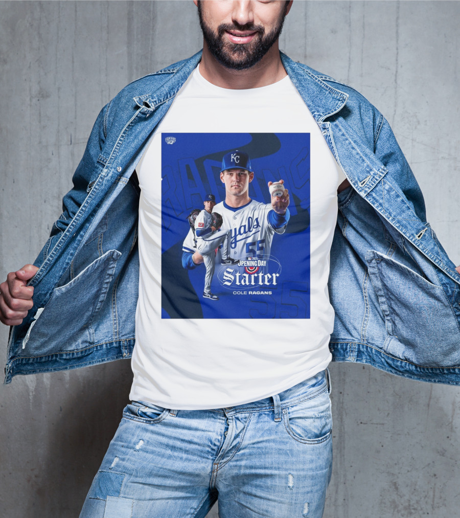 Kansas City Royals Baseball Cole Ragans MLB 2025 Opening Day Starter T-Shirt
