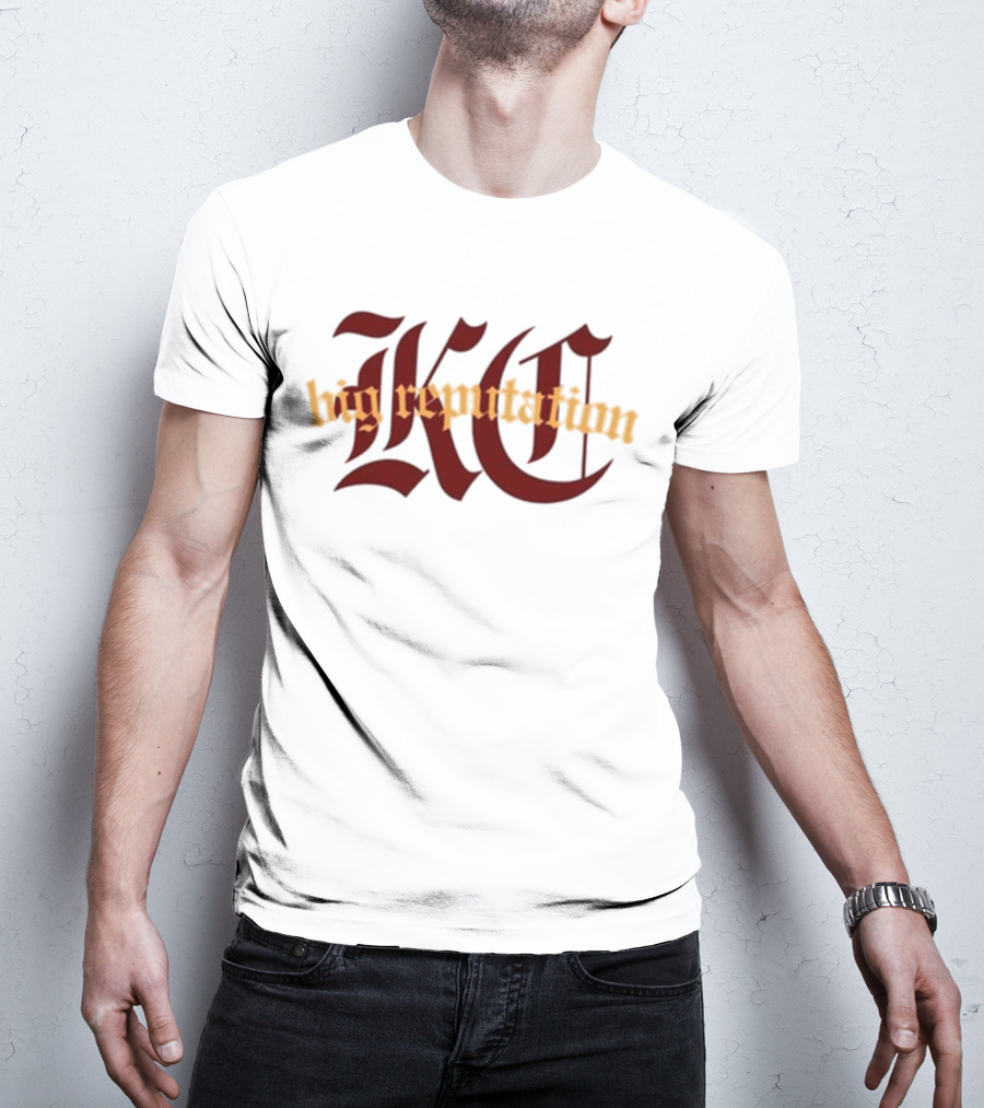 Kc Big Reputation Bold Gothic Style T-Shirt