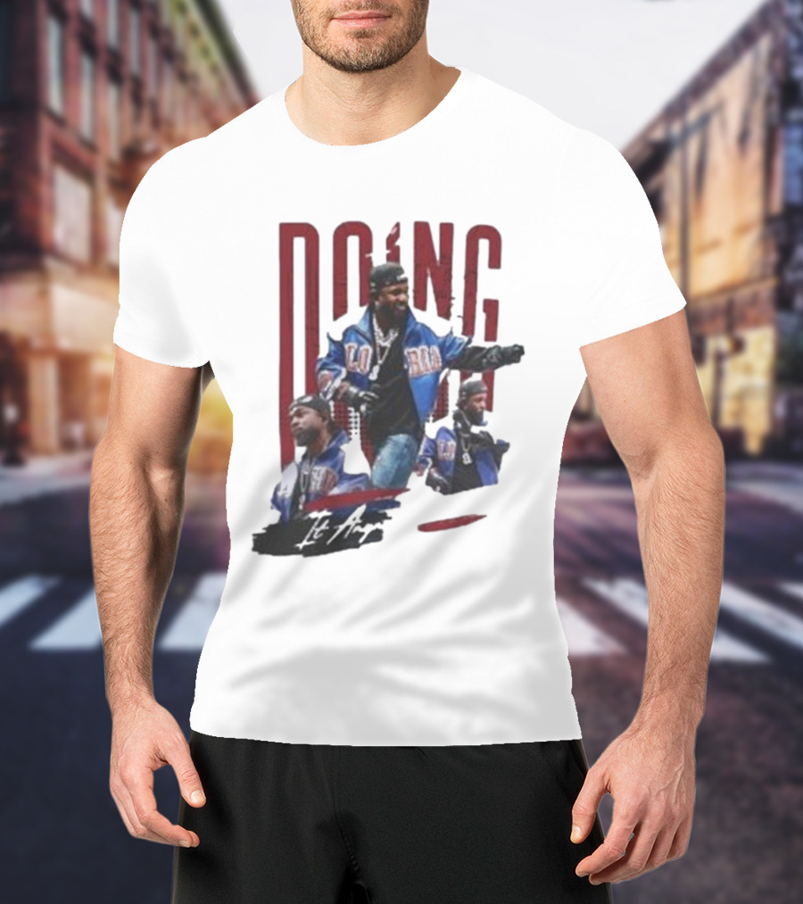 Kendrick Lamar Doing It Anyway Hey Drake Blue Jacket T-Shirt